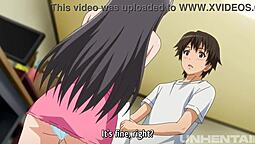 Small and cute hentai babes experience their first cock - English subtitles