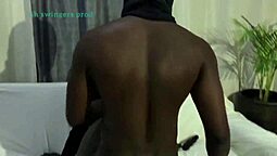 Black wife experiences first orgasm during homemade porn session