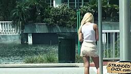 Bareback teen encounter with a hitchhiking blonde