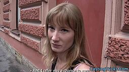 Amateur girl gets banged in a group sex scene in a European reality porn video