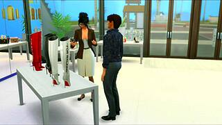 i crave that cinderella milf's heels and stockings in shoe store hardcore pound