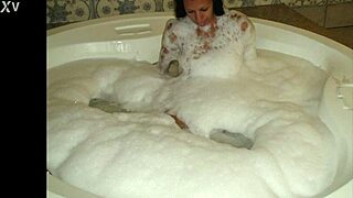 Dude this romanian slut flashes her tight wet pussy poolside at rio hotel