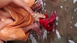 beautiful indian bhabhi pisses in bathroom then gets fucked dirty talk close up