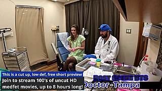 dr tampa cares more about lilly jade's barefoot feet gloves latex natural tits backstage in florida pov close up