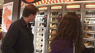 German milf deepthroats monster cock at store then fucked hard for facial cumshot