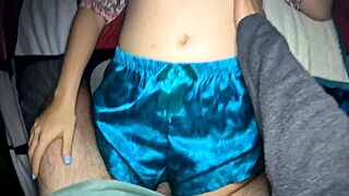 hot 18yo stepsis with perfect body takes huge cock in homemade pov