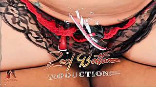 yo check this leashed tattoo slut taking bbc bent over doggystyle in garage