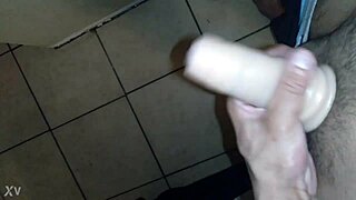 Latina Pocket Pussy Strokes Monster Cock!