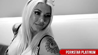 horny princess leya falcon shoves huge dildos deep in her big ass and tits holes