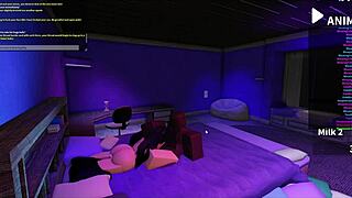 she begged for bbc to wreck her guts like in roblox studio 💦😈