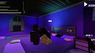 she begged for bbc to wreck her guts like in roblox studio 💦😈