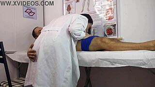 nurse sees patient's huge cock rise ready for curvy latina's tight pussy ride