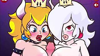 Bowsette Boosette Crave Hard Cocks in Threesome Cumshot POV