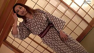 BEAUTIFUL JAPANESE BUSTY MILF RIDES COCK HARD