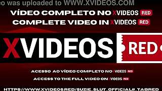 Suzie slut bends for Cruz Fox's monster cock anal in the bedroom, total brazilian milf frenzy