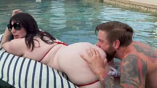 i can't stop deepthroating steve rickz's huge cock by the pool