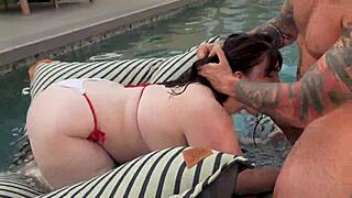 i can't stop deepthroating steve rickz's huge cock by the pool