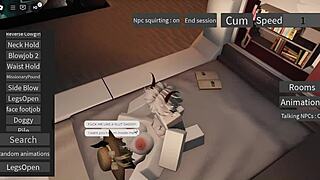 Beach Bitch Gets Roughly Fucked in Roblox Waves