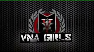 Maxine X doggy-styles Nyssa Nevers in horny strap-on lesbian action!