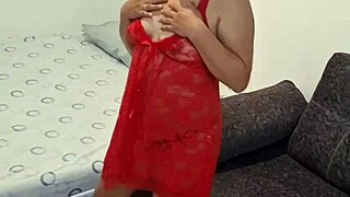 Bold Latina Evaluna shakes in exotic cumbia dance 4K