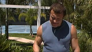 Lena Paul Rides Shaved Pussy on Cock Outdoor Then Takes Facial Cumshot