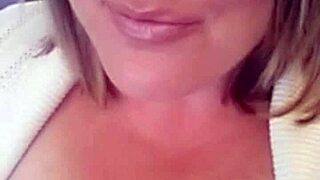 Amateur BBW bunny teases fat tits and masturbates until you cum on her whore face