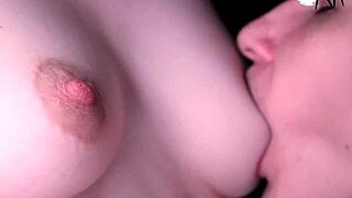 close up teen's puffy nipples get licked sucked and groped in homemade tit fetish frenzy