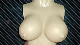 dolly screams as i stretch her tiny vagina despite pain!