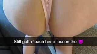 Cheating milf richelle rose cums hard on snapchat doggystyle creampie