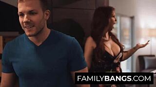 whoa stepson codey steele fills syren de mer's milf pussy needs with hardcore cheating creampie ⭐