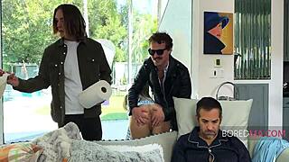 Free-use wanksgiving with bored milf Aderes Quin stroking mommy pussy in kitchen