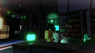 fucked cute librarian femboy's tight ass in the stacks