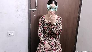 young indian bhabhi's shaved pussy licked then banged hard