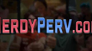 British Slut Tricks Nerd into Explosive Facial Suck!