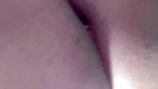 Shemale verification video shows close up cock and ass play