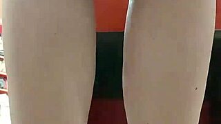 Stepsister Tries On Sexy Shoes After Workout Flashing Dirty Feet and Damp Panties in Store