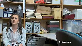 turns out spying on perky teen thief means hardcore anal ass fuck from guard