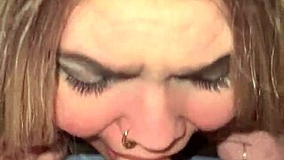 blondie gives steamy pov blowjob