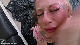 piss in her gaping ass and make easter bunny lila storm drink it while carrot fucking her whore hole