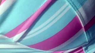 Shemale verification video shows close up cock and ass play