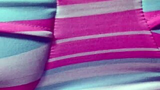 Shemale verification video shows close up cock and ass play