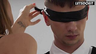 Zaawaadi ebony stepsis demands threesome fuck with stepbro girlfriend now!