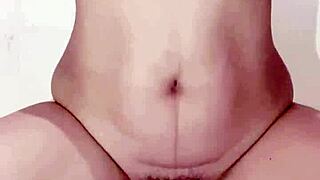 lonely young beauty plays with vibrator till she squirts multiple times in homemade solo