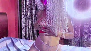 oh man... monster cock just destroys my tiny ebony pussy!! squirting everywhere, full vid premium only