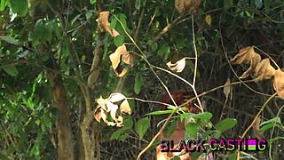 lucky farmer spots petite tiny teen in field and pounds her to climax