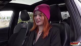 Skinny Redhead Foxy Icegram's Loud First Anal at Pickup Casting