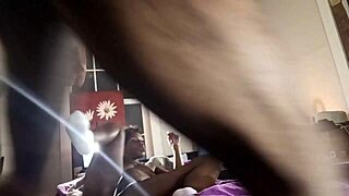 Thick ebony granny slut's big ass fucked hard