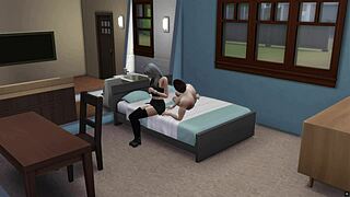 My shy stepsis in stockings finally surrenders her tight pussy to me