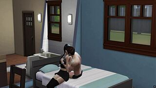 My shy stepsis in stockings finally surrenders her tight pussy to me