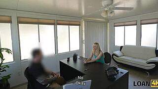 whoa 😍 pretty strip dancer fucks for loan cash on cam!